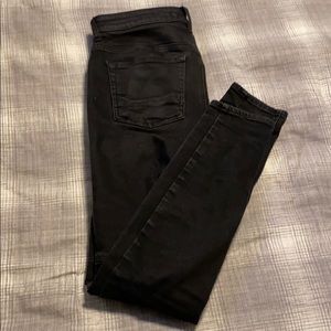 Stacked Skinny Biker Jeans